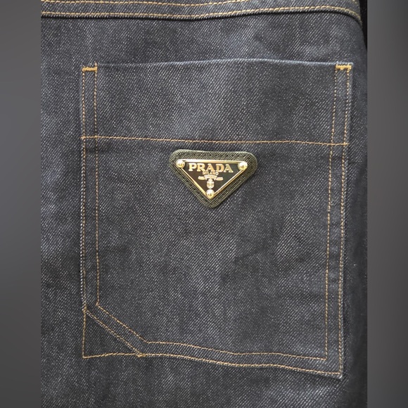 Prada Men's Dark Blue Denim Shirt Jacket - Picture 4 of 7